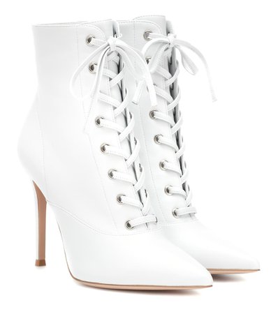 Lace-Up Leather Ankle Boots - Gianvito Rossi | mytheresa.com