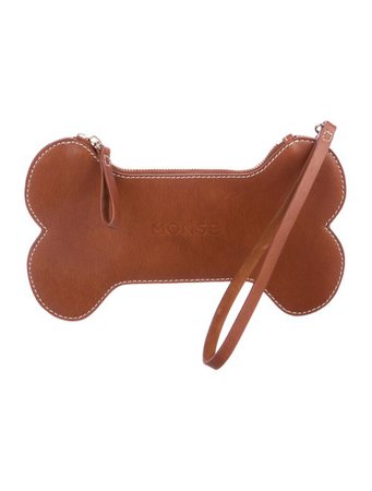 Monse 2019 Small Bone Leather Clutch - Handbags - MONSE20851 | The RealReal