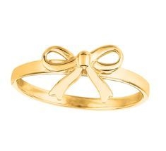 Italian 14kt Yellow Gold Bow Ring