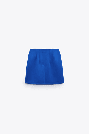 Sapphire blue mini skirt