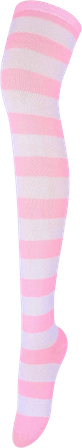 Pink Stripe Thigh Highs