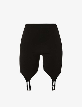 DION LEE - Garter high-rise stretch-jersey bike shorts | Selfridges.com