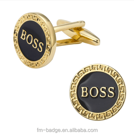 Gold boss cufflinks