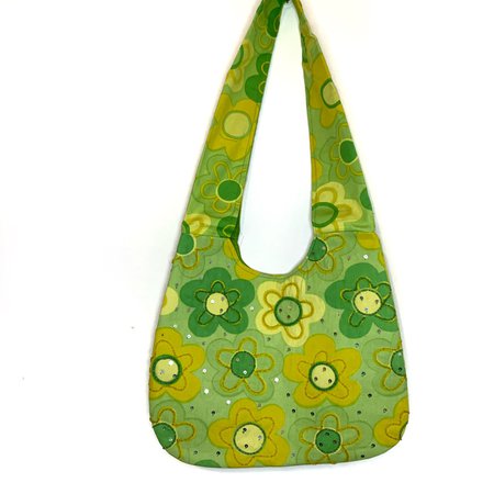 FREE SHIPPING Neon Yellow Neon Green floral tote bag... - Depop