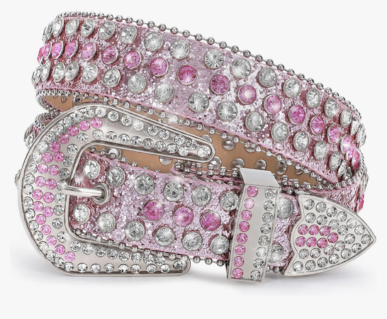 pink rhinestone belt
