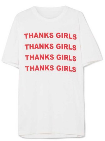 STELLA MCCARTNEY | International Women’s Day  Printed Jersey Cotton T-shirt $189.00 | Net-A-Porter