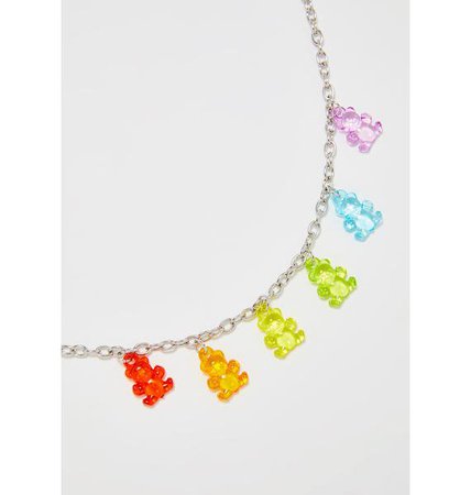Rainbow Gummy Bear Necklace | Dolls Kill