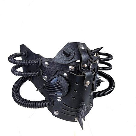Amazon.com: Ubauta Steampunk Leather Mask Cosplay Mask Punk Rivet Masquerade Mask-Black : Clothing, Shoes & Jewelry