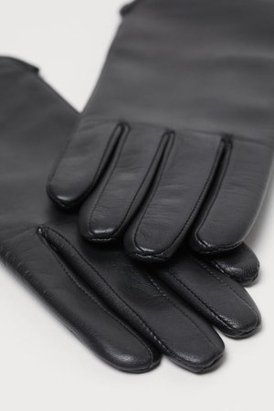 Leather gloves - Black - Ladies | H&M