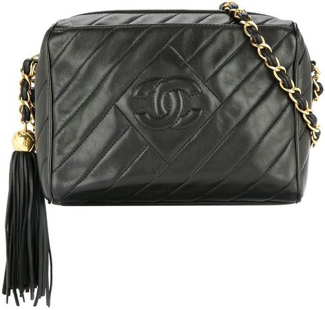 Chanel Pre Owned 1994-1996 quilted fringe chain shoulder bag