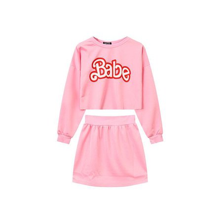 Pinterest Babe pastels sweater and mini skirt set