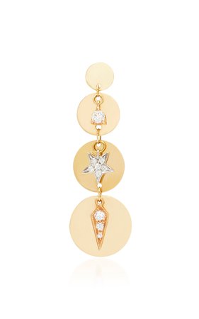 18K Gold Diamond Earring by Montse Esteve | Moda Operandi