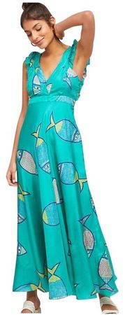 teal fish dress anthropologie - Google Search