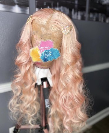 rose gold lace wig