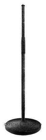 Black microphone stand