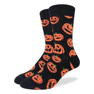 Men's King Size Halloween Pumpkins Socks – Good Luck Sock