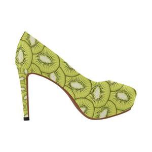 Kiwi Pattern Print Design KW07 Women High Heels – JorJune