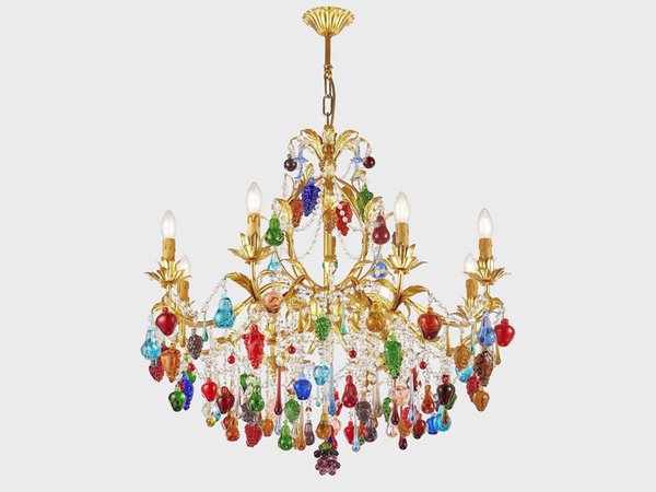 Murano glass chandelier MANDRAGOLA DELUXE By Sogni Di Cristallo
