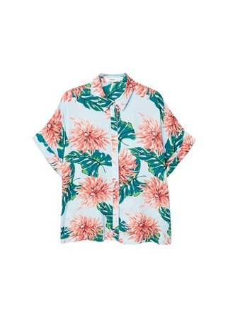 MANGO Floral print shirt