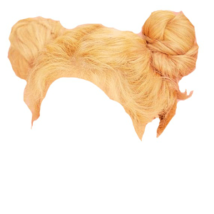 blonde hair png space buns