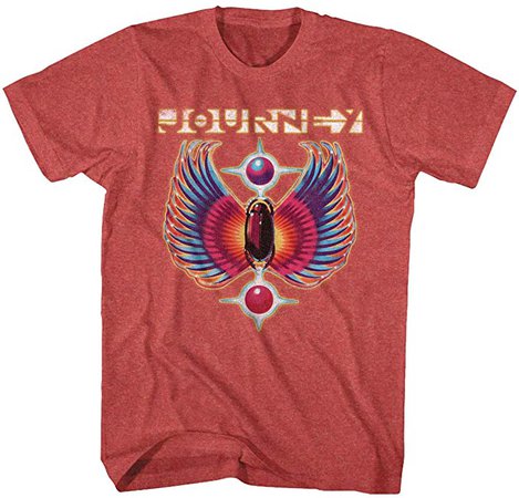 Amazon.com: Journey Rock Band Music Group Colored Wings Logo Adult T-Shirt Tee: Clothing