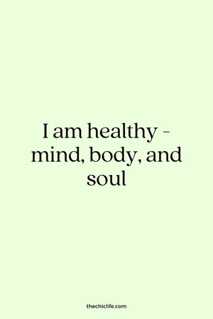 healthy mind and body quote aesthetic phrases text motivation