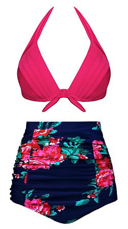 Amazon.com: Swiland High Waisted Bikini Two Piece Swimsuits for Women Push up Bathing Suits Bikini: Clothing