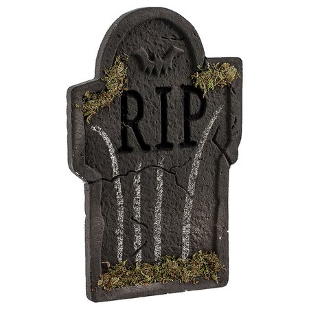 Mossy Bat Tombstone Decoration | Party City