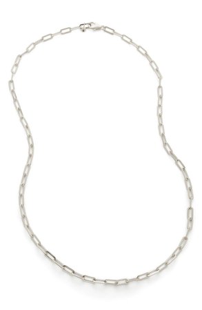 Monica Vinader Deco Paper Clip Chain Necklace | Nordstrom