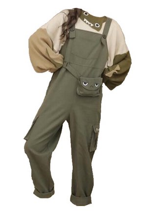 Frogcore overall outfit