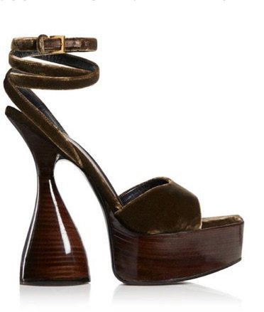 brown Tom Ford disco heels