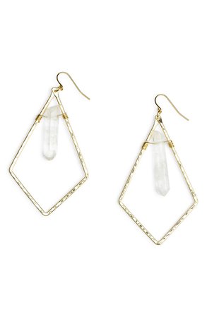 Nashelle Triangle Crystal Drop Earrings | Nordstrom