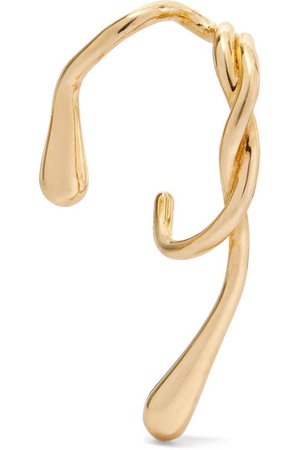 Anne Manns | Eila gold-plated earring | NET-A-PORTER.COM