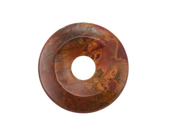 Red Creek Jasper Donut 40mm - Lima Beads