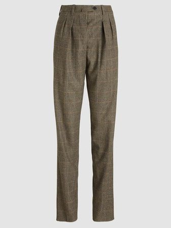 Giuliva Heritage Collection - The Husband Check Wool Trousers | The Modist