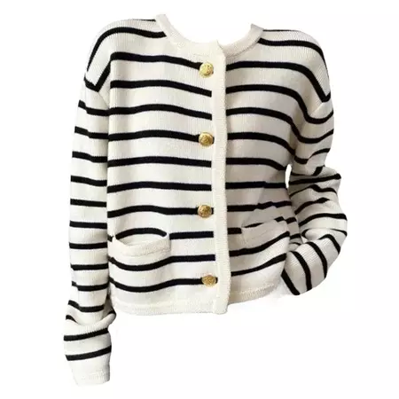 French Girl Striped Cardigan | BOOGZEL CLOTHING – Boogzel Clothing