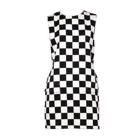 Gianni Versace Checkered Dress