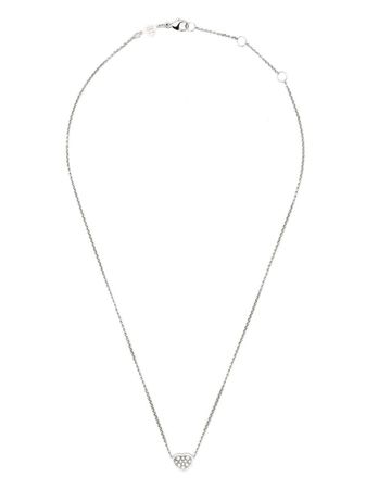 Chopard 18kt White Gold My Happy Heart Diamond Necklace - Farfetch