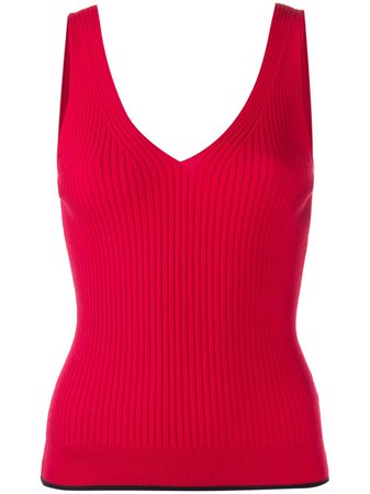 Ps Paul Smith Ribbed Sleeveless Knitted Top