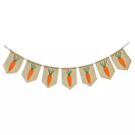 National Tree Company Carrots Hanging Banner Decoration, Orange, Easter Collection, 70 Inches : Target