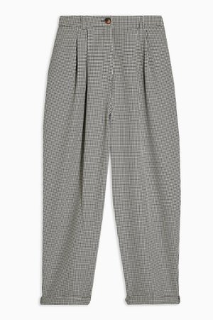 Houndstooth Ovoid Trousers | Topshop