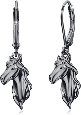 Amazon.com: Horse Earrings 925 Sterling Silver Animal Horse Stud Earrings Jewelry Gifts for Women Girls Horse Lovers…: Clothing, Shoes & Jewelry