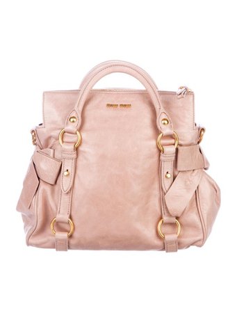Miu Miu Scamosciato Bow Satchel - Handbags - MIU79056 | The RealReal