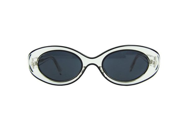 Reserved EYEVAN Japanese Sunglasses Clear& Black Lucite Frames | Etsy