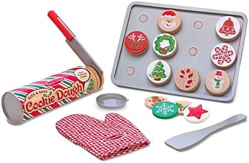 Amazon.com: Melissa & Doug Slice and Bake Wooden Christmas Cookie Play Food Set : Melissa & Doug: Toys & Games