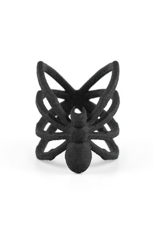 Spiderhug Black Ring by The Rogue + The Wolf | Gothic