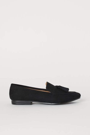 Tasseled Loafers - Black