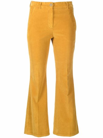 Incotex cropped flare trousers - FARFETCH