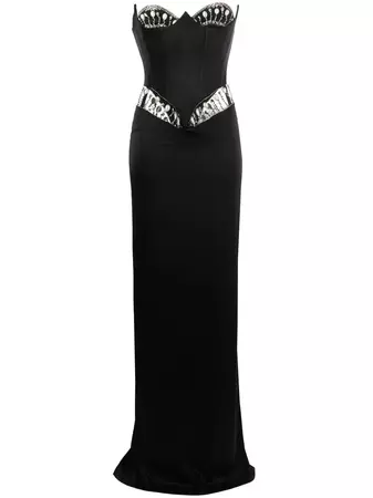 Cristina Savulescu Venus crystal-embellished Corset Gown - Farfetch