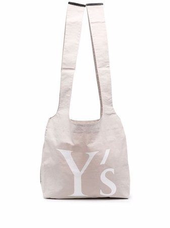 Y's logo-print tote bag - FARFETCH